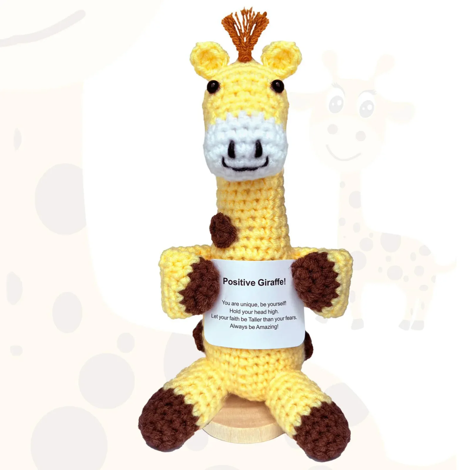 Kit Amigurumi Girafinha Amarela