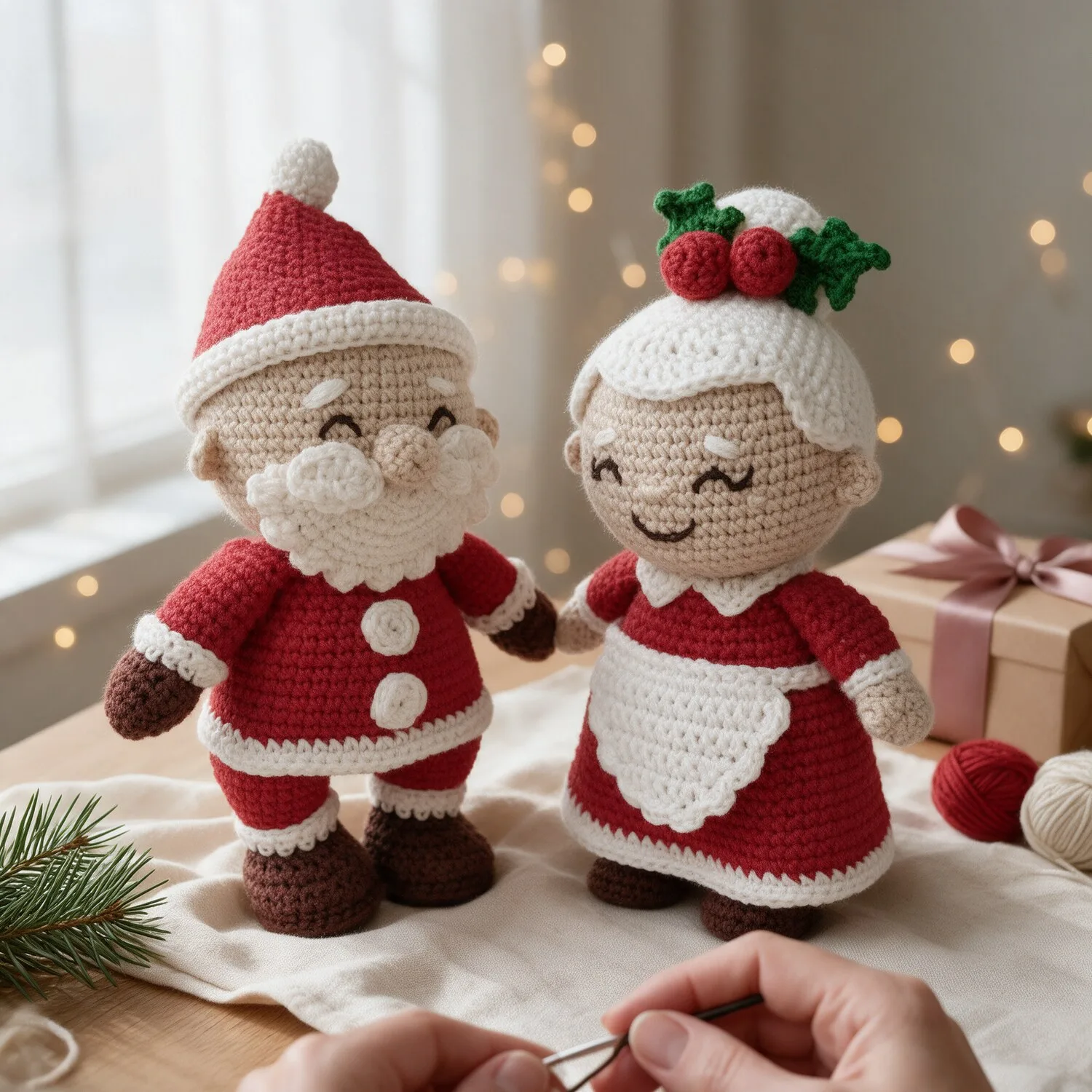 Kit Amigurumi Família Noel